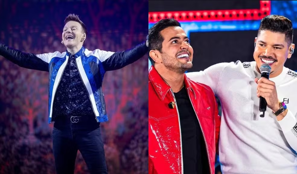 Com entrada gratuita, Michel Teló e dupla Henrique e Diego fazem show neste domingo (25) em Cuiabá